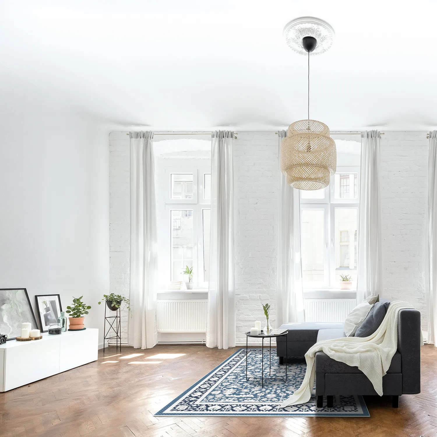 Wilton szőnyeg - Ember (kék)