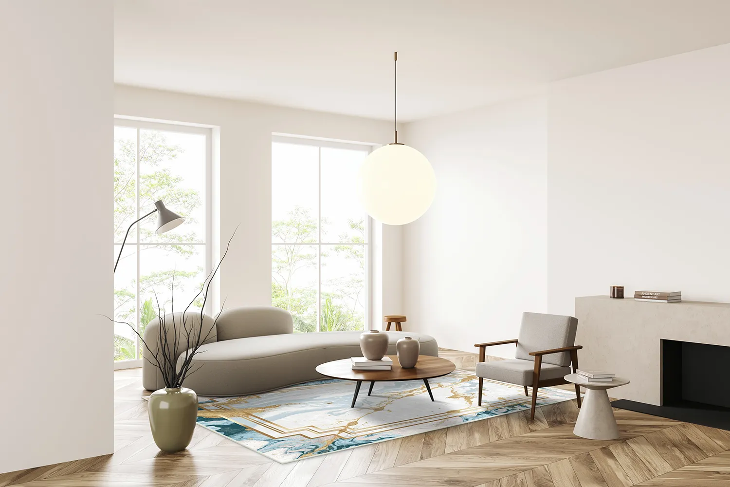 Wilton szőnyeg - Emery (kék)