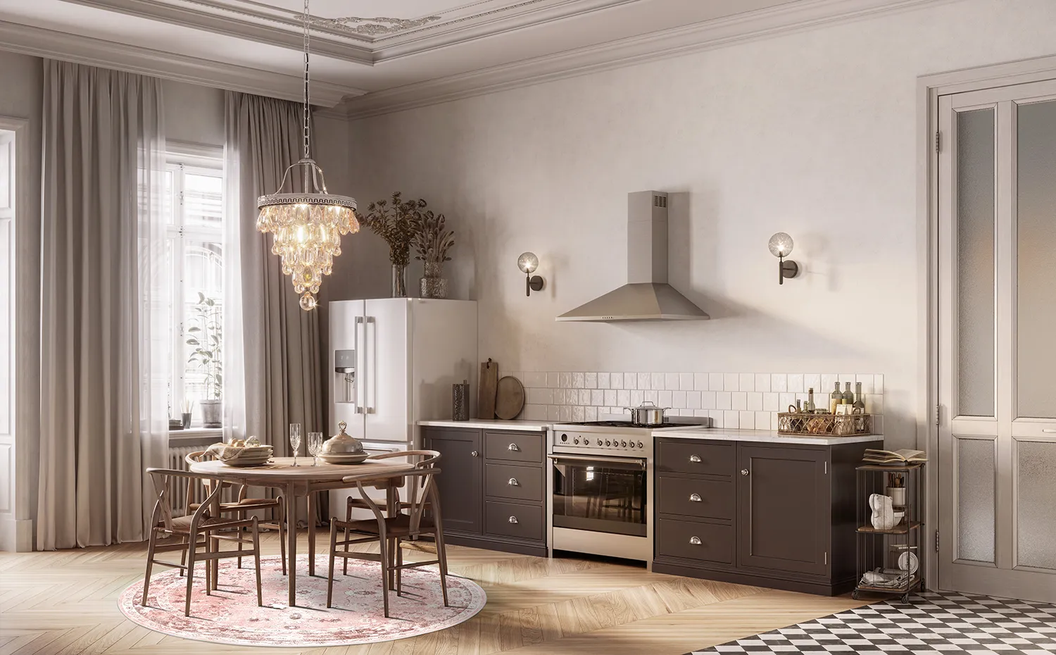 Kerek szőnyeg - Gombalia (rózsaszín)