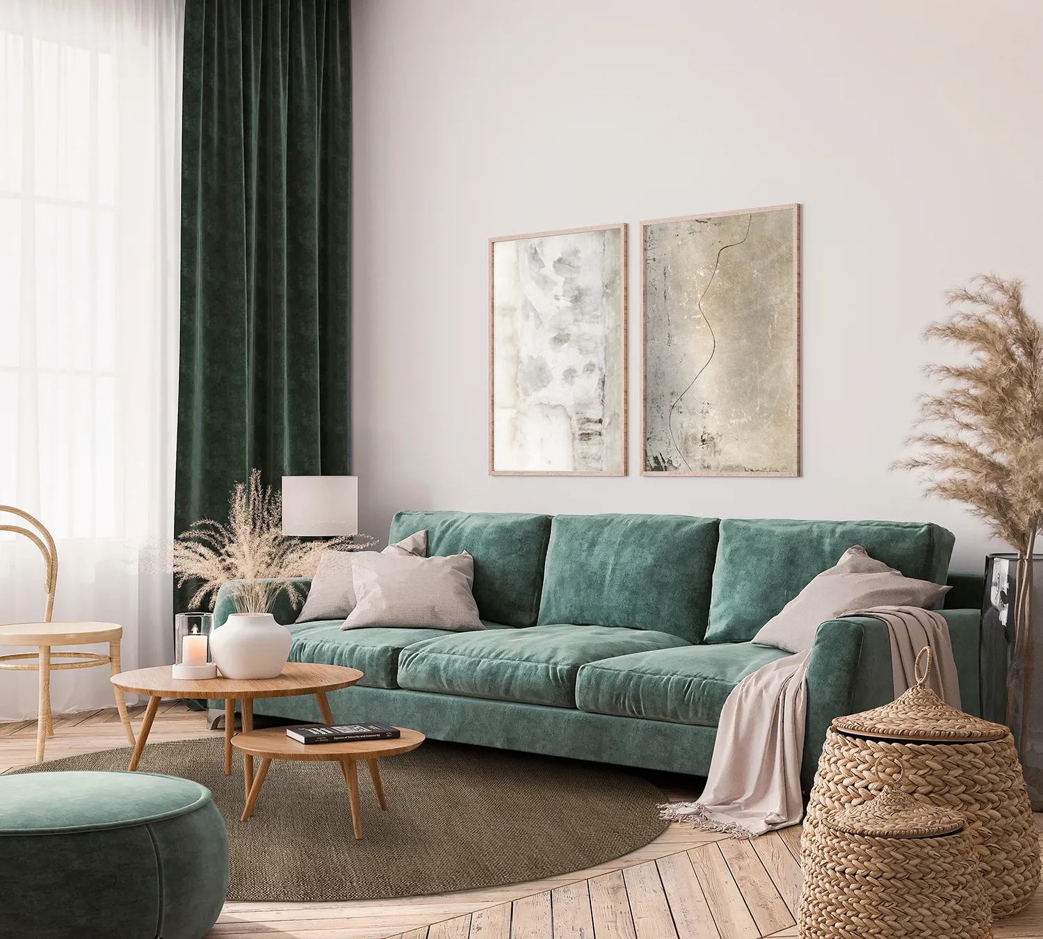 Kerek szőnyeg - Hamilton (barna)