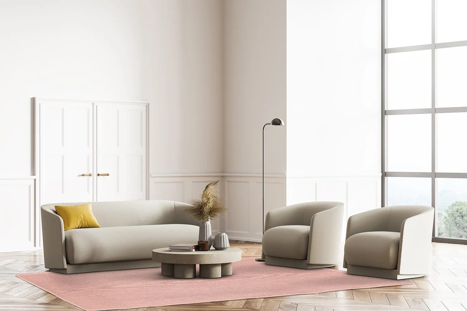 Gyapjúszőnyeg - Hamilton (Coral Pink)