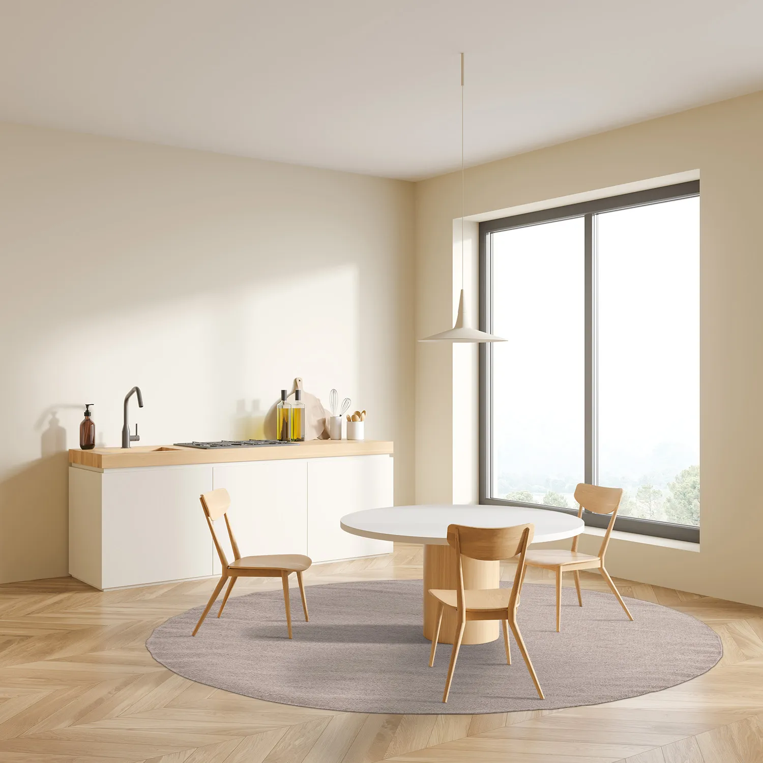 Kerek szőnyeg - Hamilton (Silver Grey)