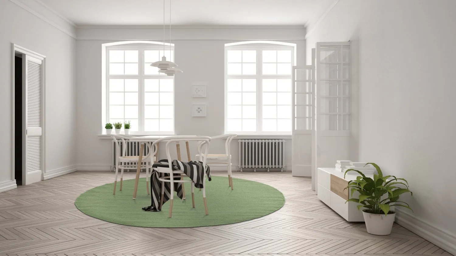 Kerek szőnyeg - Hamilton (Chive)