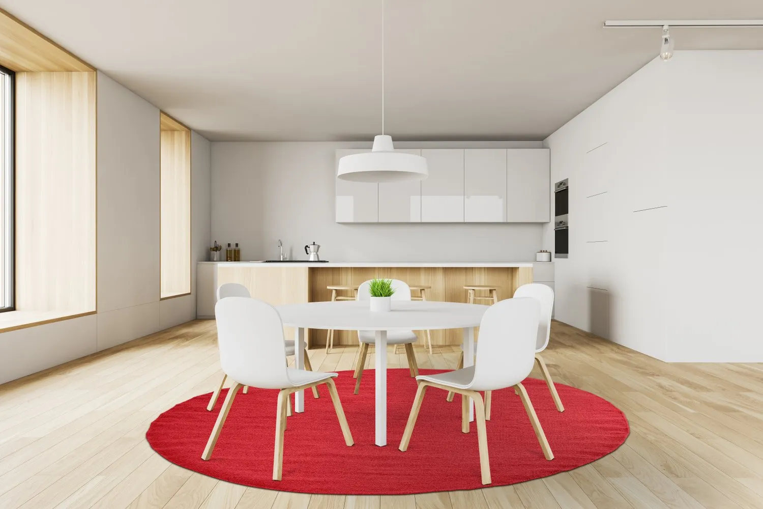 Kerek szőnyeg - Hamilton (Flame Scarlet)