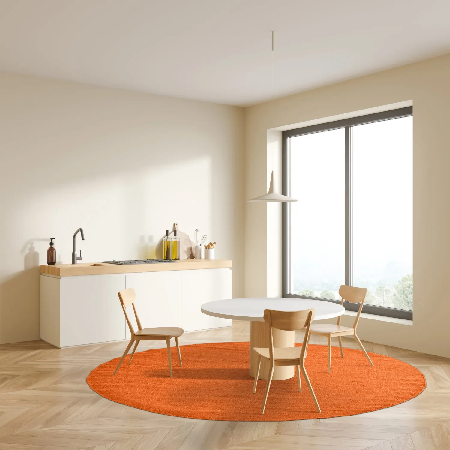 Kerek szőnyeg - Hamilton (Orange Peel)