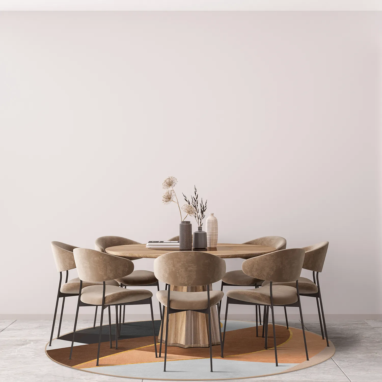 Kerek szőnyeg - Hazel (többszínű)