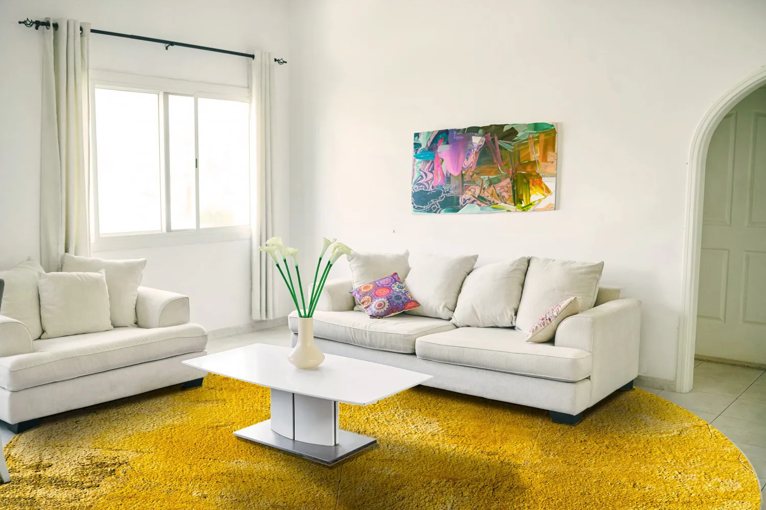 Kerek szőnyeg - Arbus (arany)