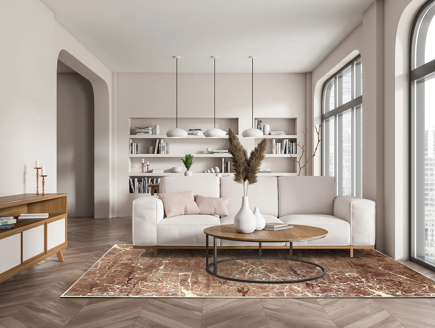 Wilton szőnyeg - Alden (barna/arany)