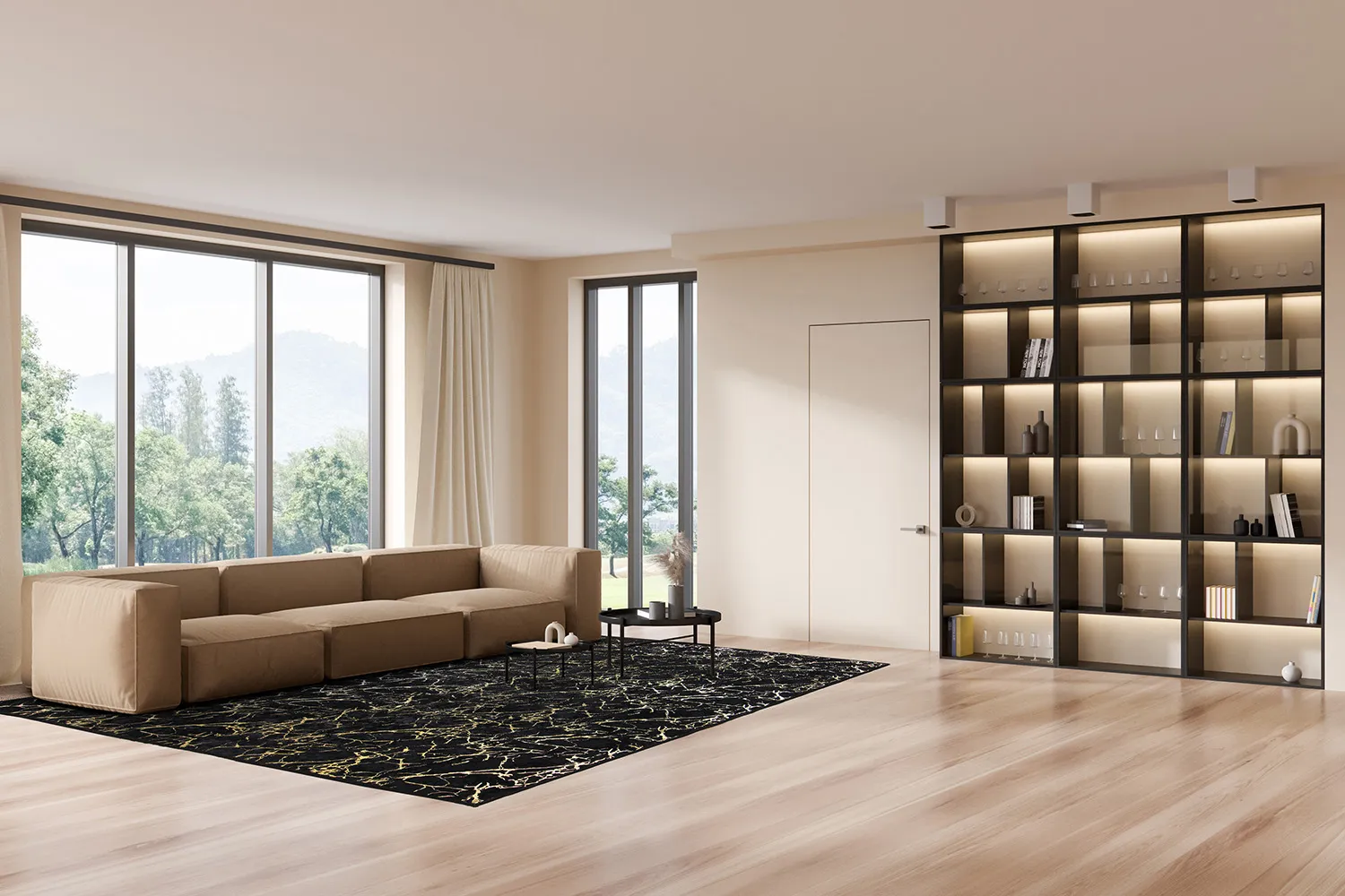 Wilton szőnyeg - Alden (fekete/arany)