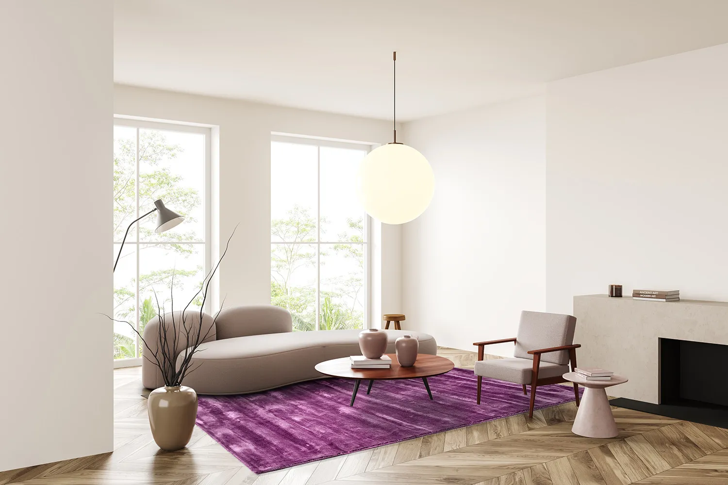 Viskóz szőnyeg - Jodhpur Special Luxury Edition (lila)