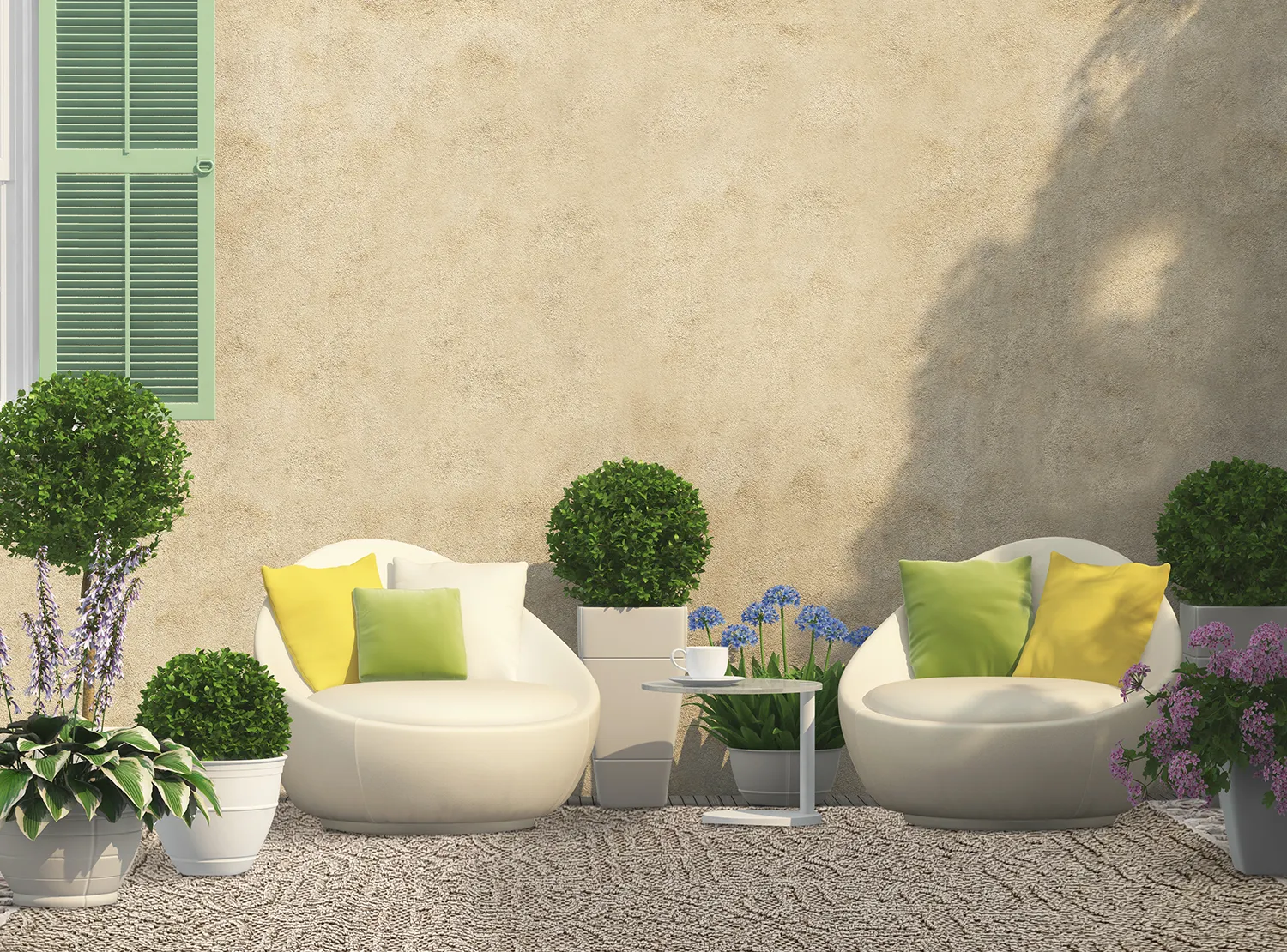 Shaggy - Indoor/Outdoor Dorotea (bézs)