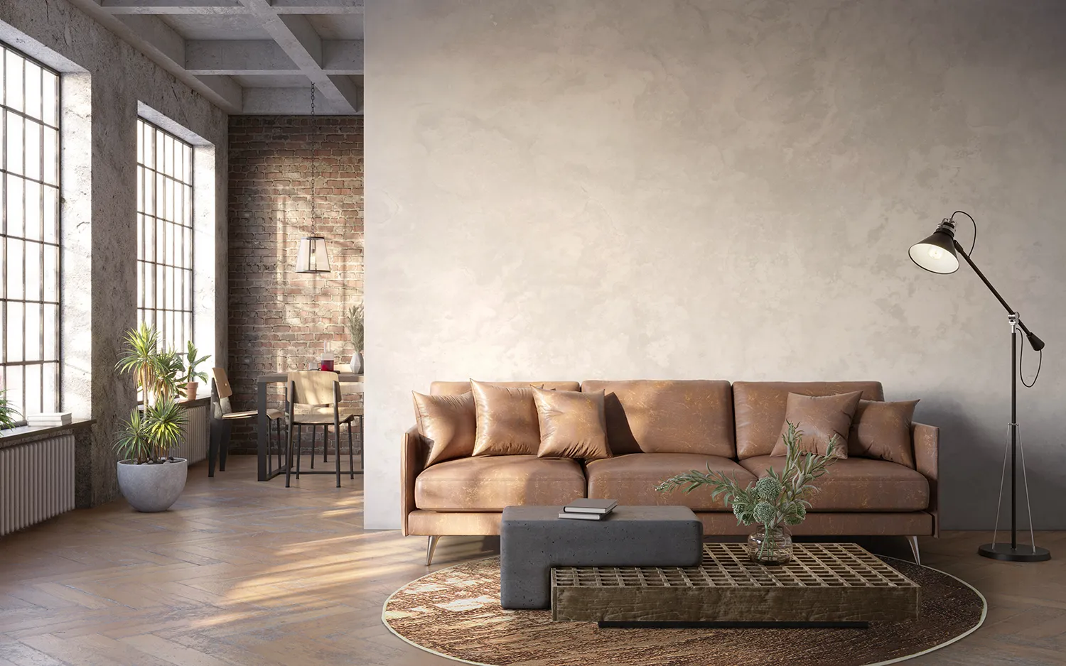 Kerek szőnyeg - Junes (arany)