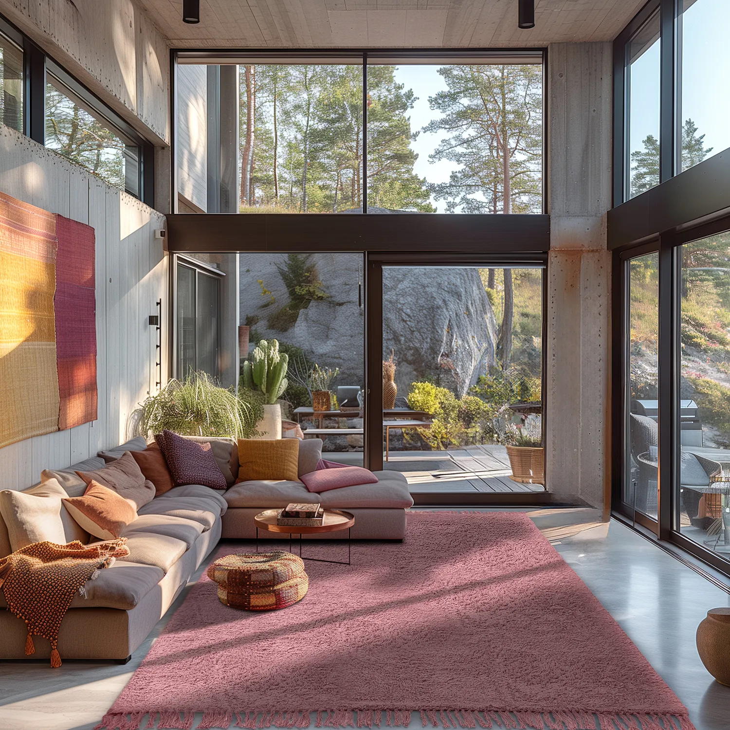 Shaggy szőnyeg - Alba Natural Cotton Shaggy (rózsaszín)