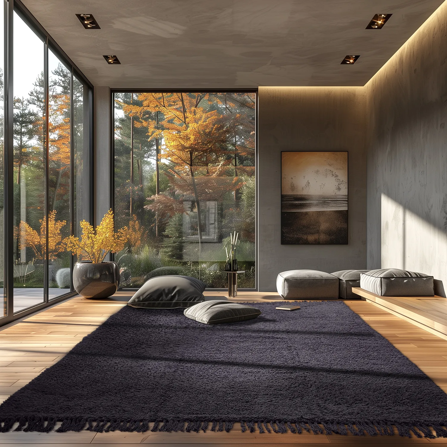 Shaggy szőnyeg - Alba Natural Cotton Shaggy (fekete)