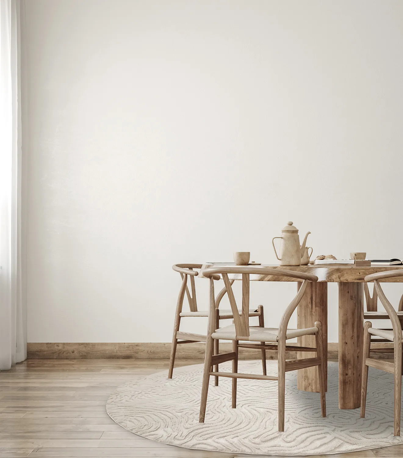 Kerek szőnyegek - Amora (offwhite)