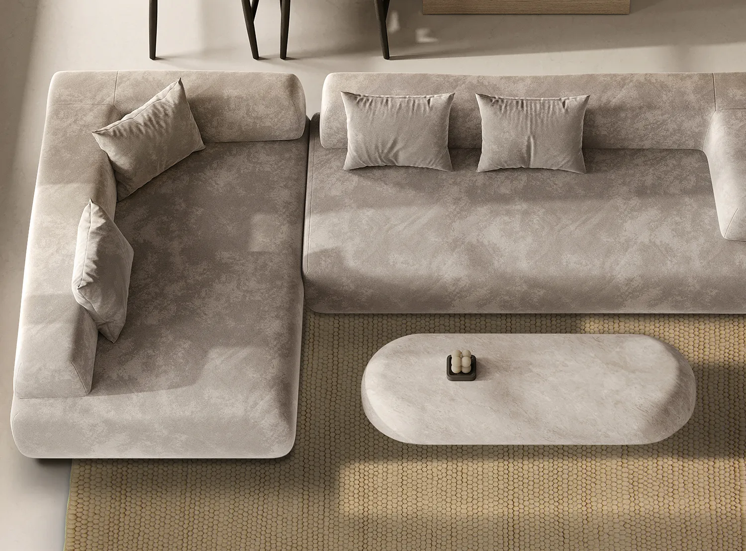 Gyapjúszőnyeg - Avafors Wool Bubble (homok)