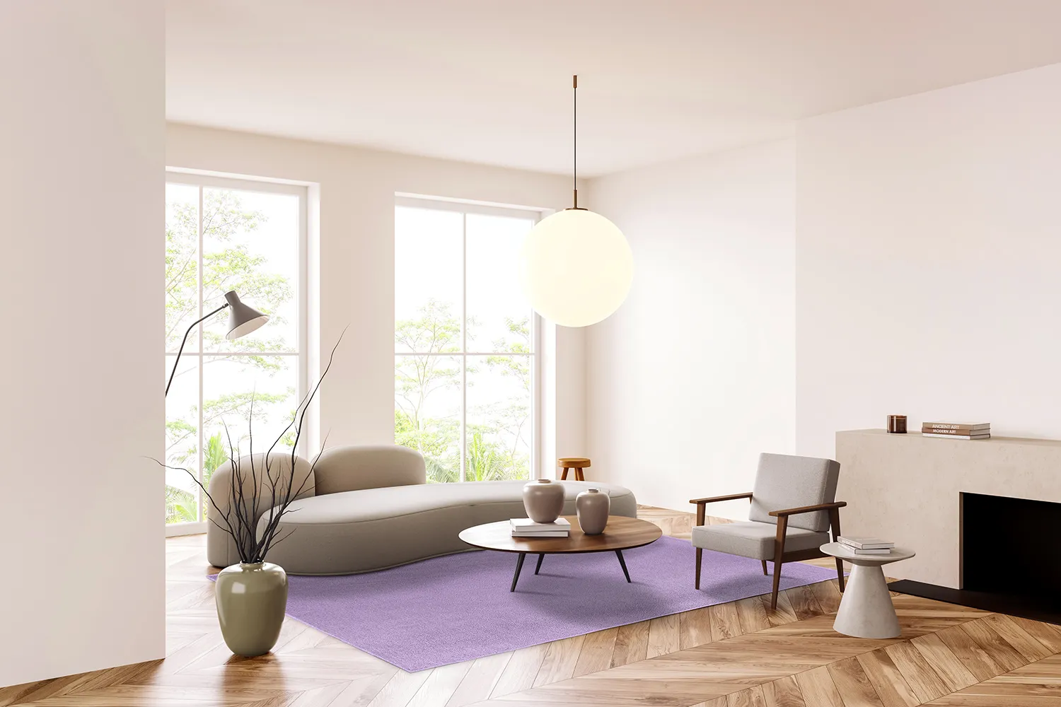 Gyapjúszőnyeg - Hamilton (lila)