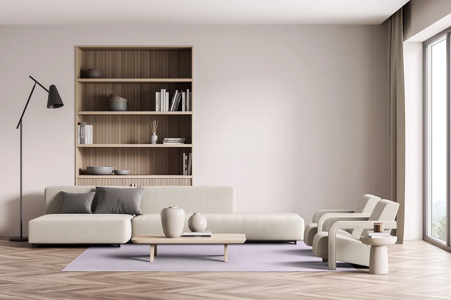 Gyapjúszőnyeg - Hamilton (világoslila)