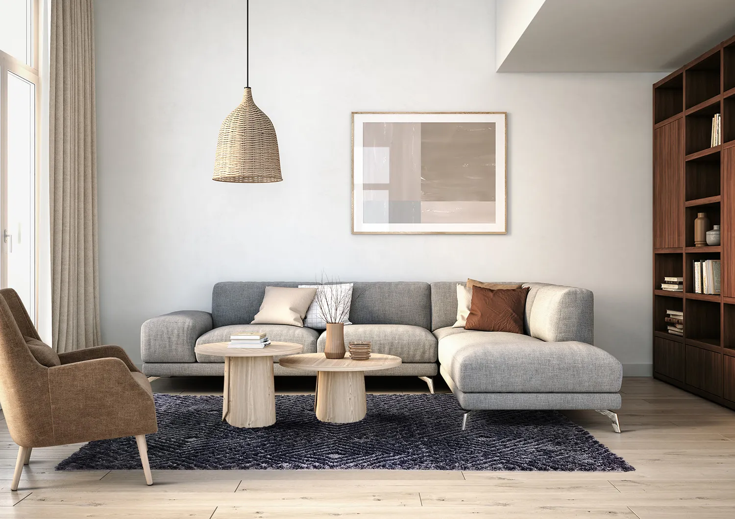 Shaggy szőnyeg - Stettin (fekete)