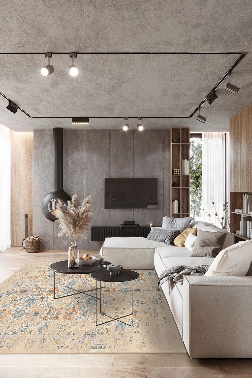 Wilton szőnyeg - Oakley (bezs/kék)