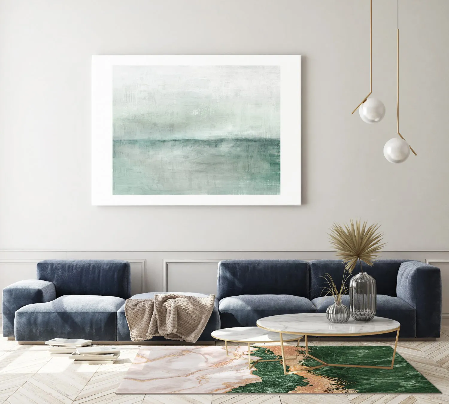 Wilton szőnyeg - Padova (zöld/fehér/narancssárga)