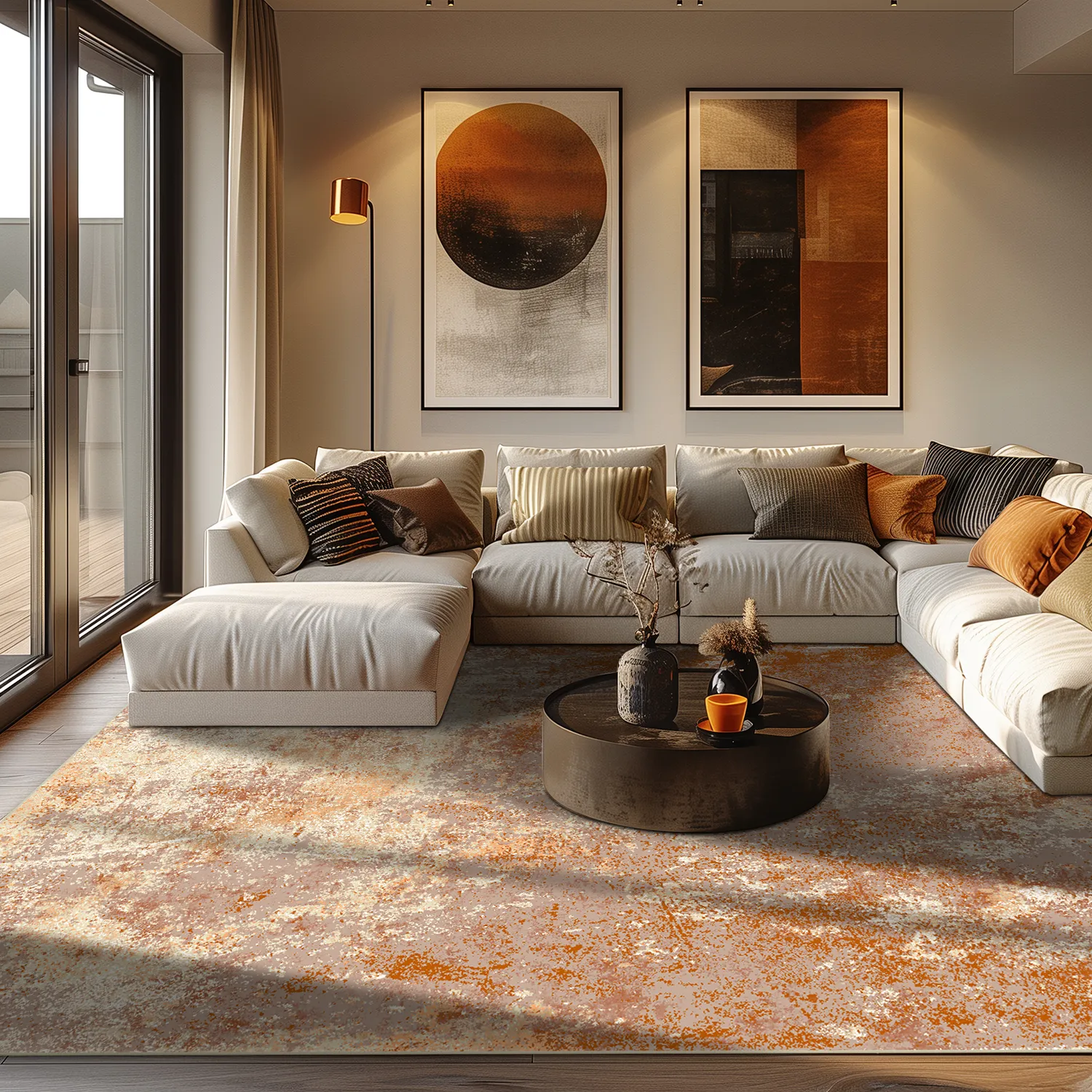 Wilton szőnyeg - Pavoa (narancssárga)