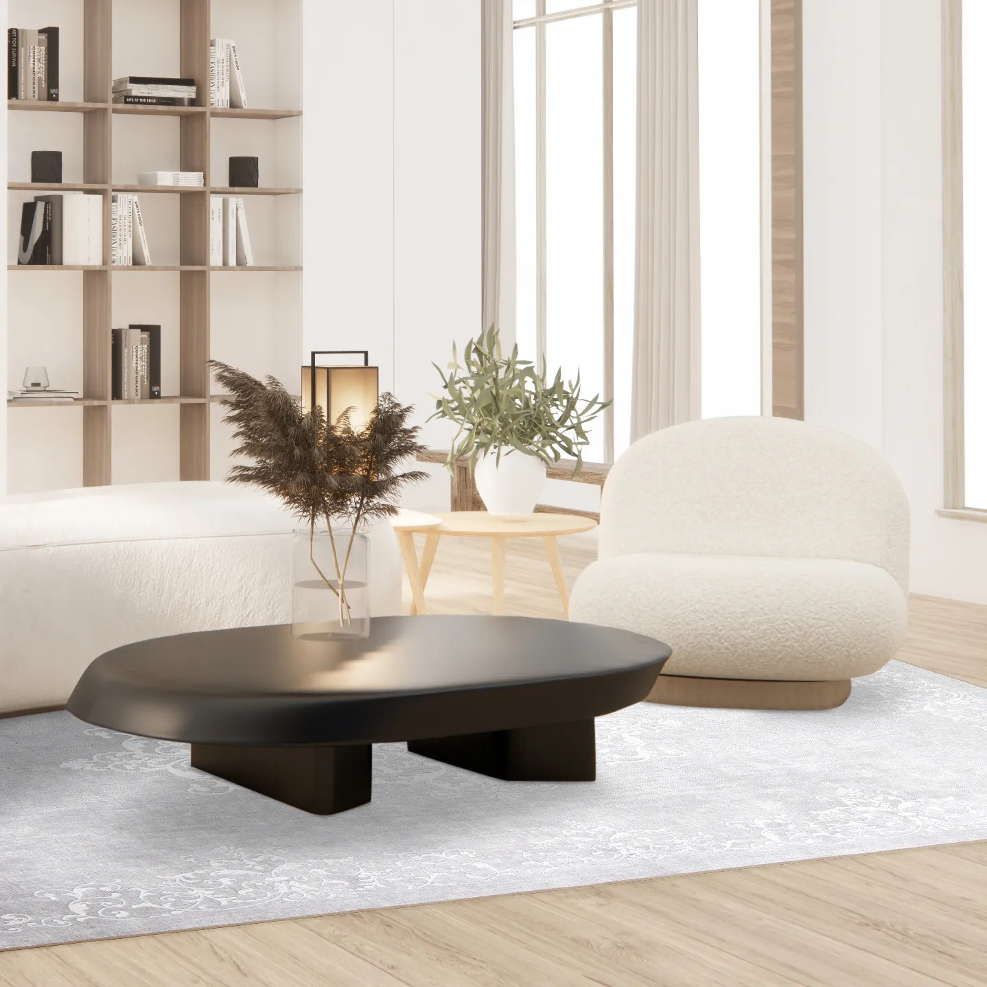 Wilton szőnyeg - Santi (világosszürke/fehér)