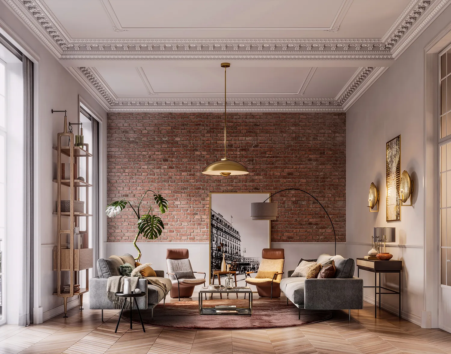 Kerek szőnyegek - Aranga Super Soft Fur (sötétbarna)