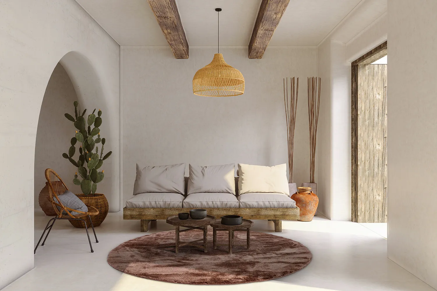 Kerek szőnyegek - Aranga Super Soft Fur (sötétbarna)