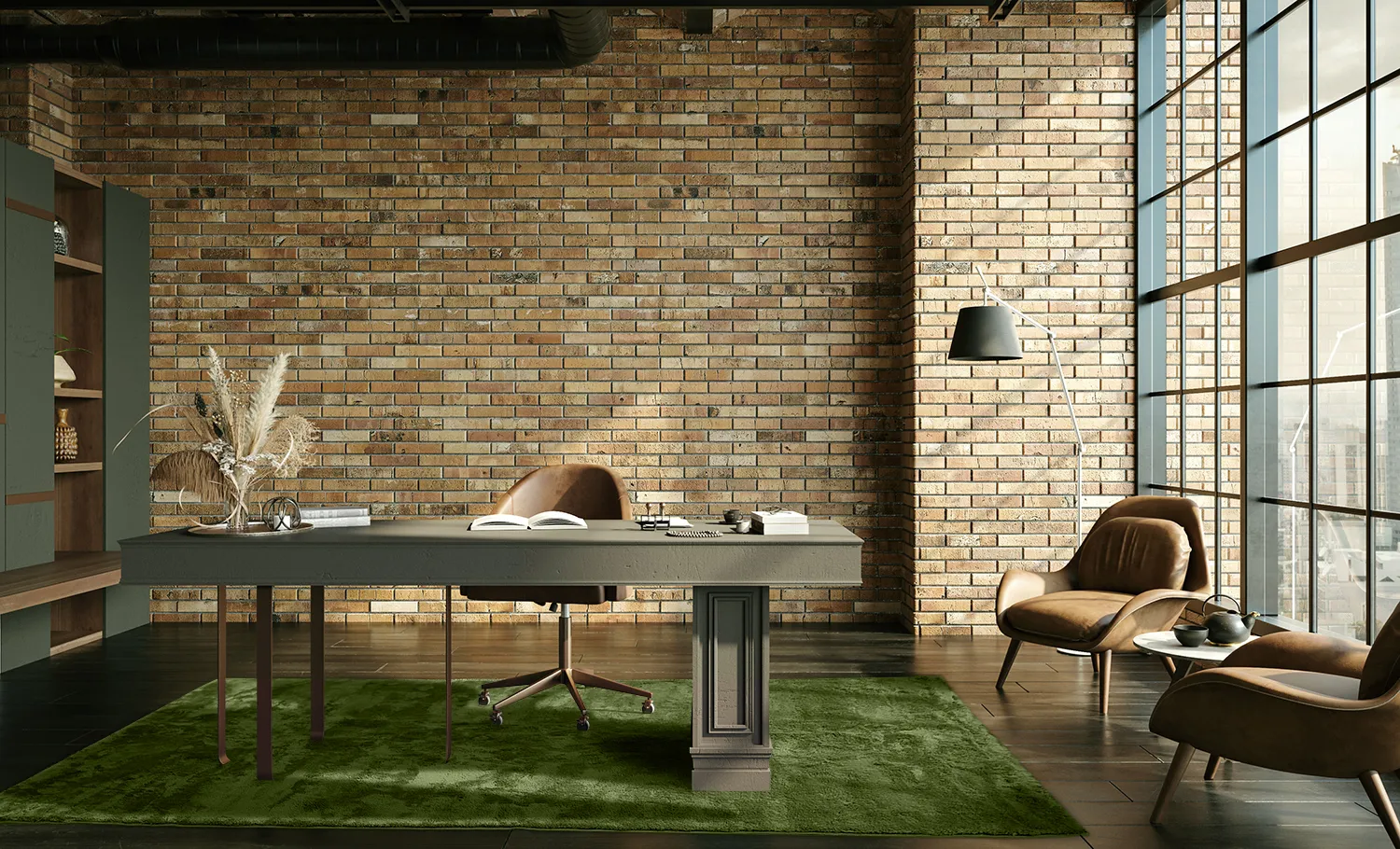 Shaggy szőnyeg - Aranga Super Soft Fur (olíva zöld)