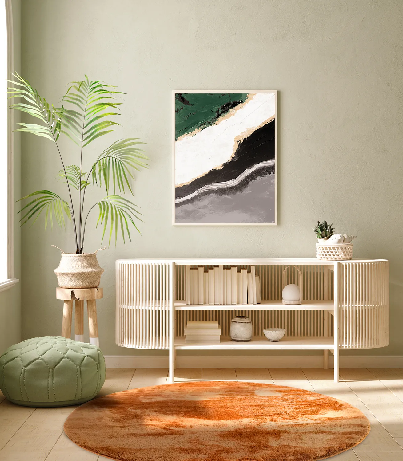 Kerek szőnyegek - Aranga Super Soft Fur (narancssárga)