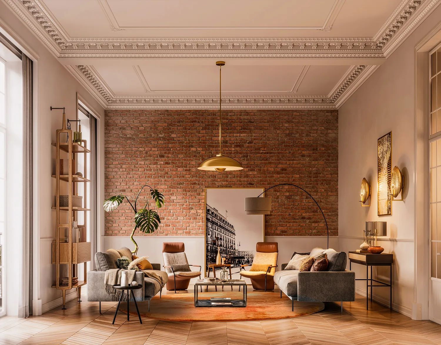 Kerek szőnyegek - Aranga Super Soft Fur (narancssárga)