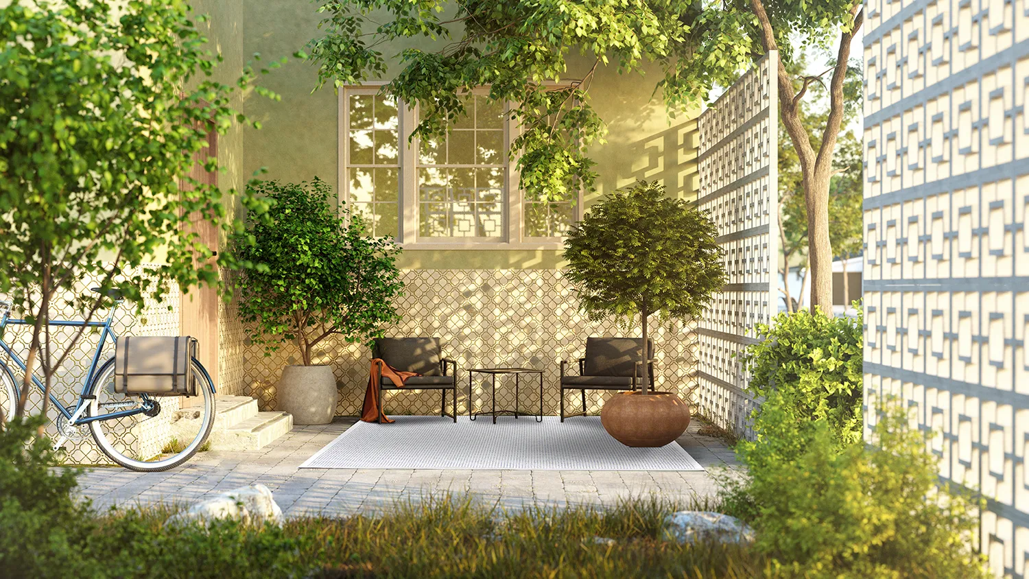 Beltéri és kültéri szőnyeg - Tromsø (ezüst)