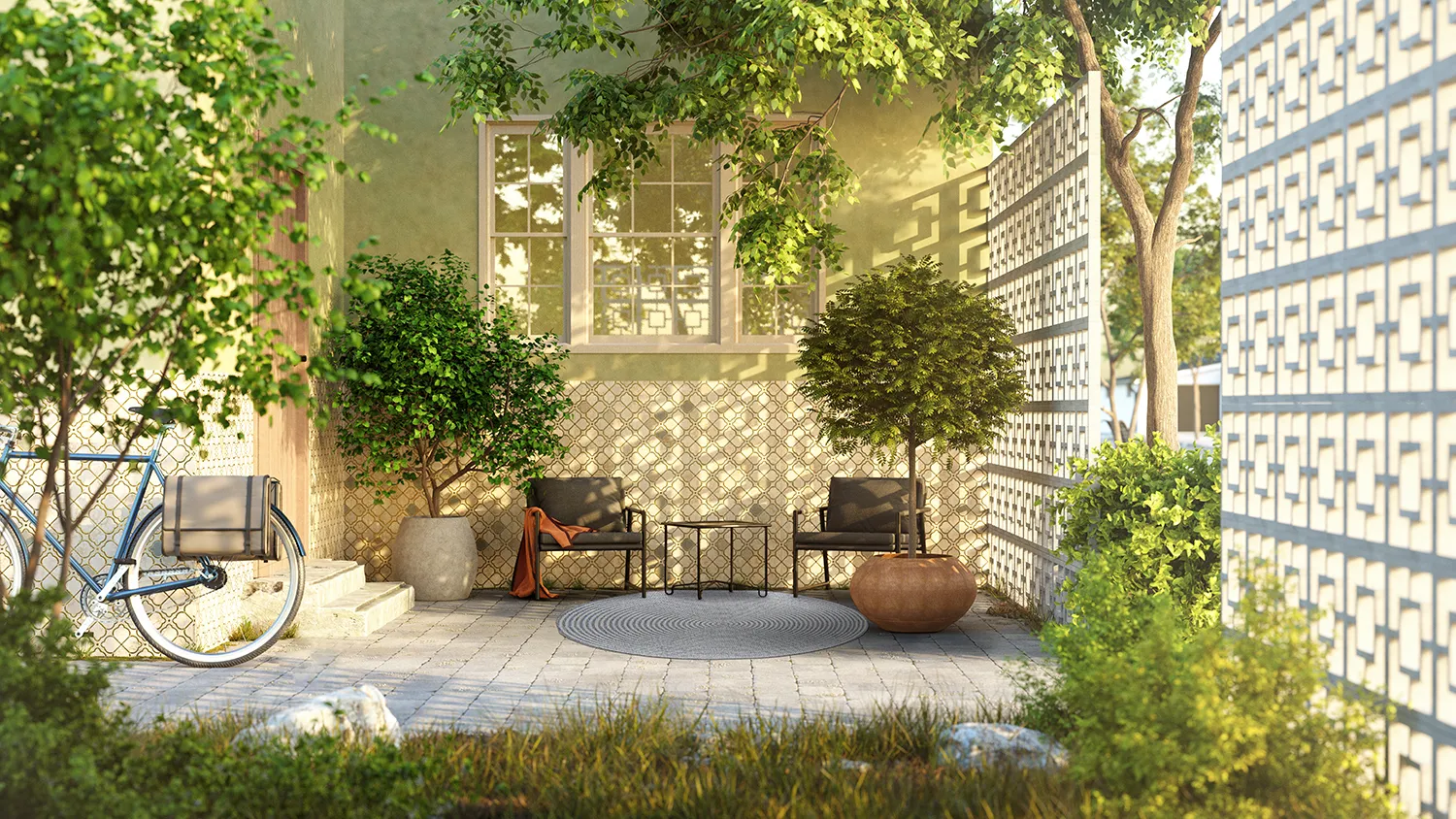 Kerek szőnyeg - Ferragudo (szürke)