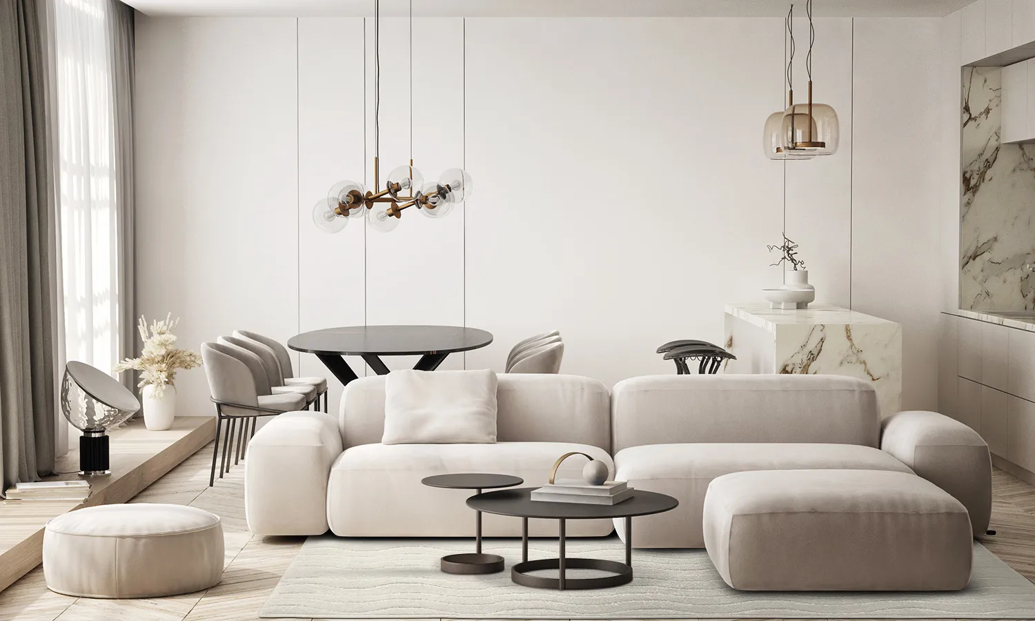 Shaggy Indoor-Outdoor - Baltimore (krém)