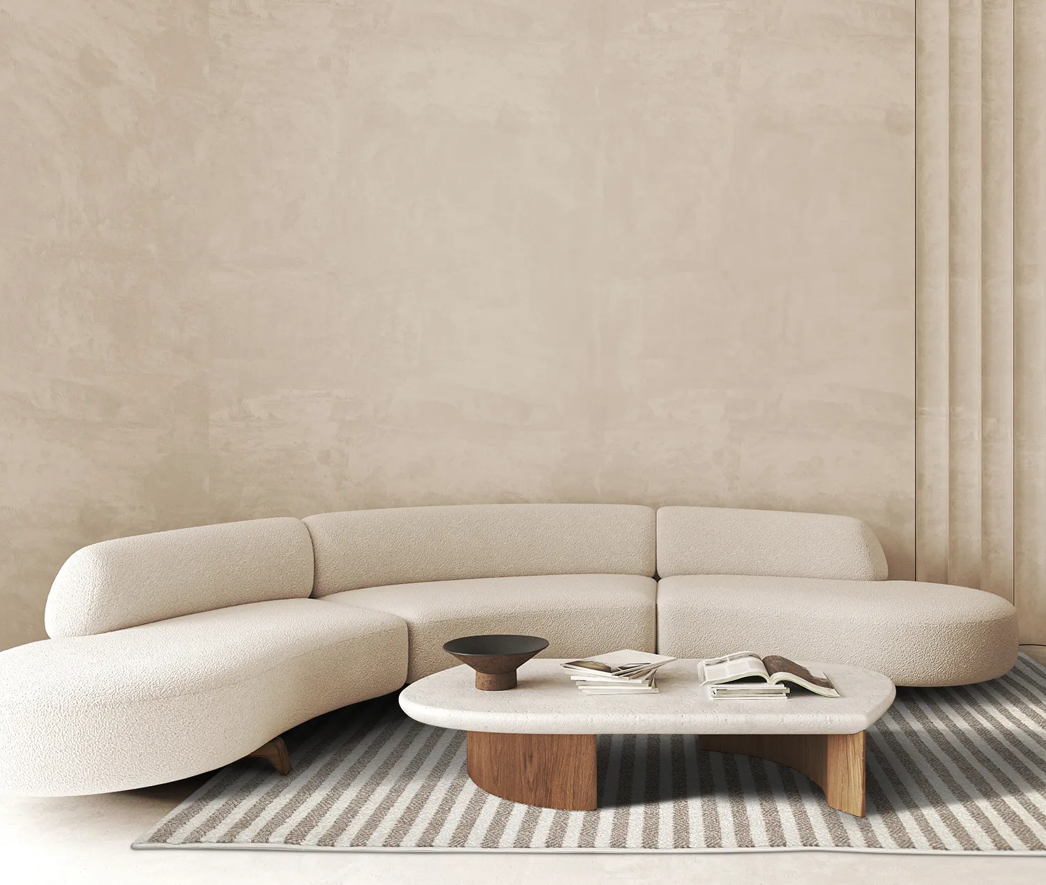 Shaggy Indoor-Outdoor - Baldwin (krém/bézs)