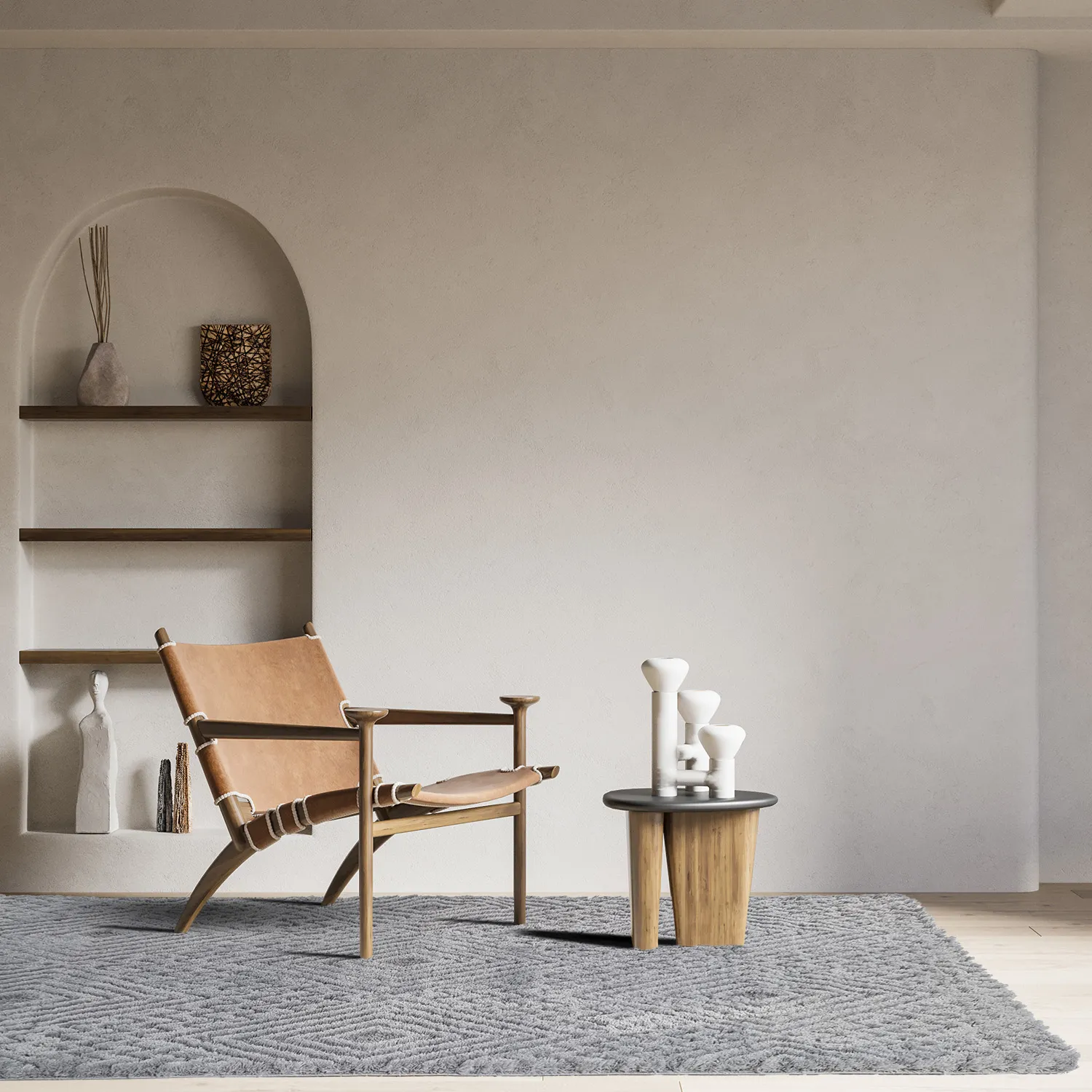 Shaggy szőnyeg - Stettin (szürke)