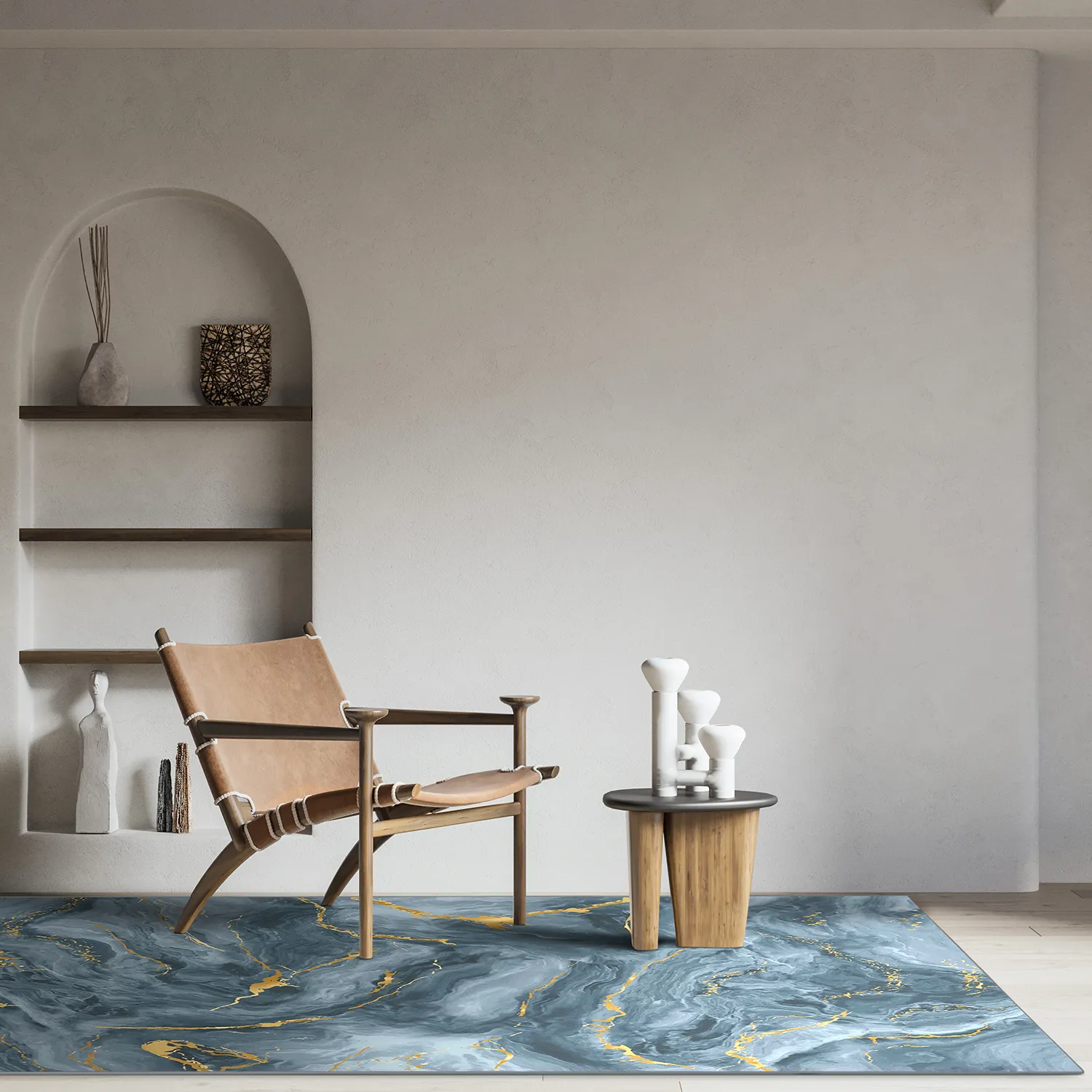 Wilton szőnyeg - Storm (kék/arany)