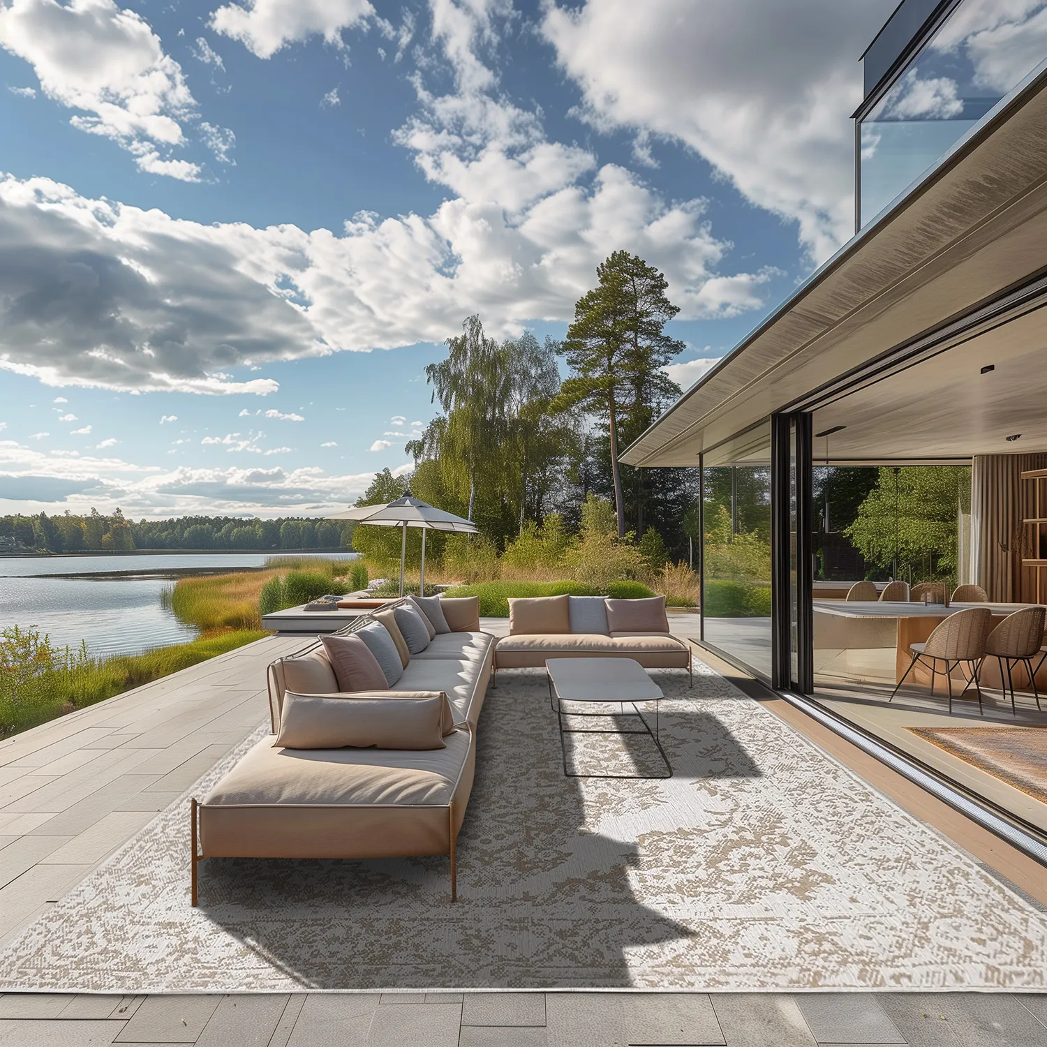 Beltéri és kültéri szőnyeg - Boyd (bézs)