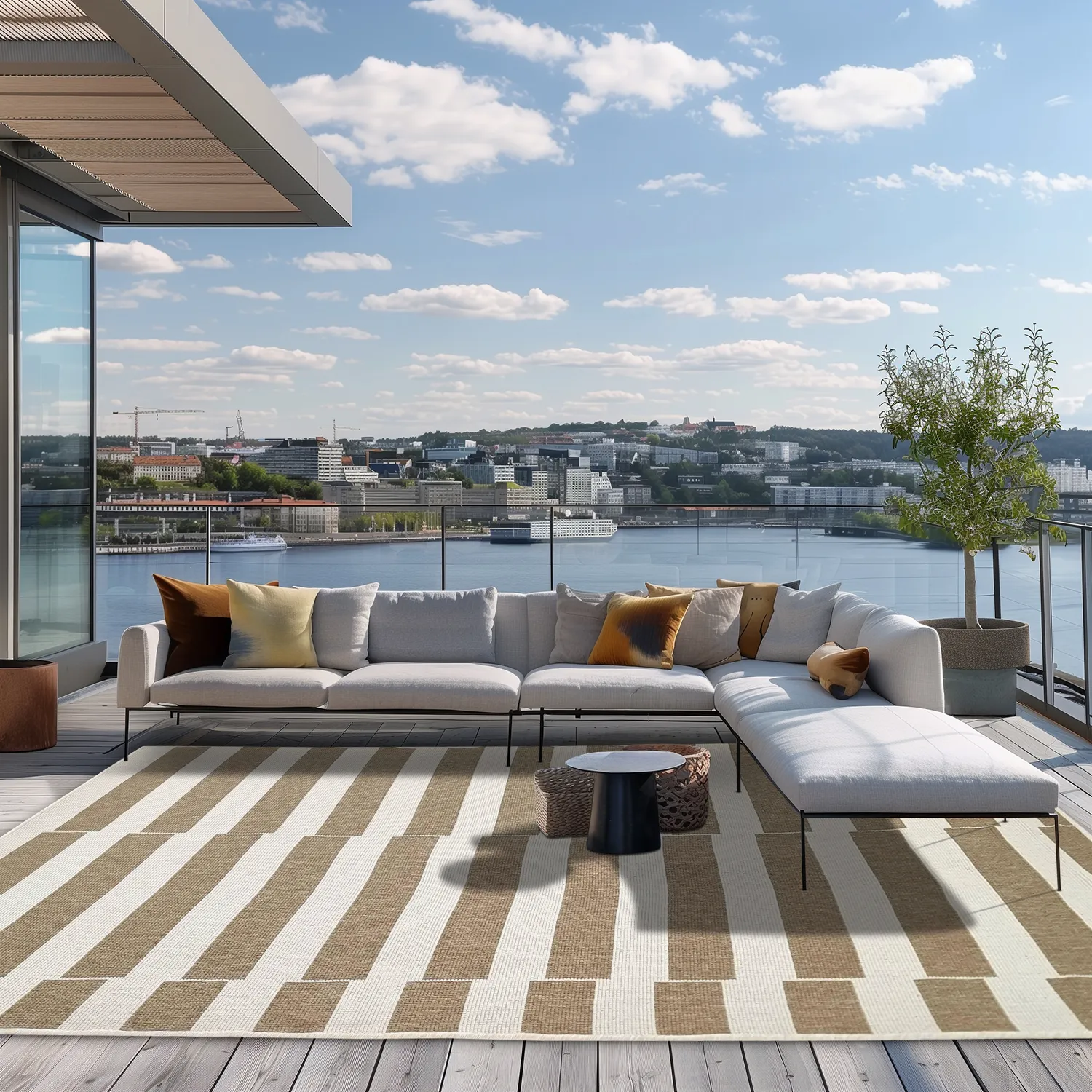 Beltéri és kültéri szőnyeg - Doyle (bézs)