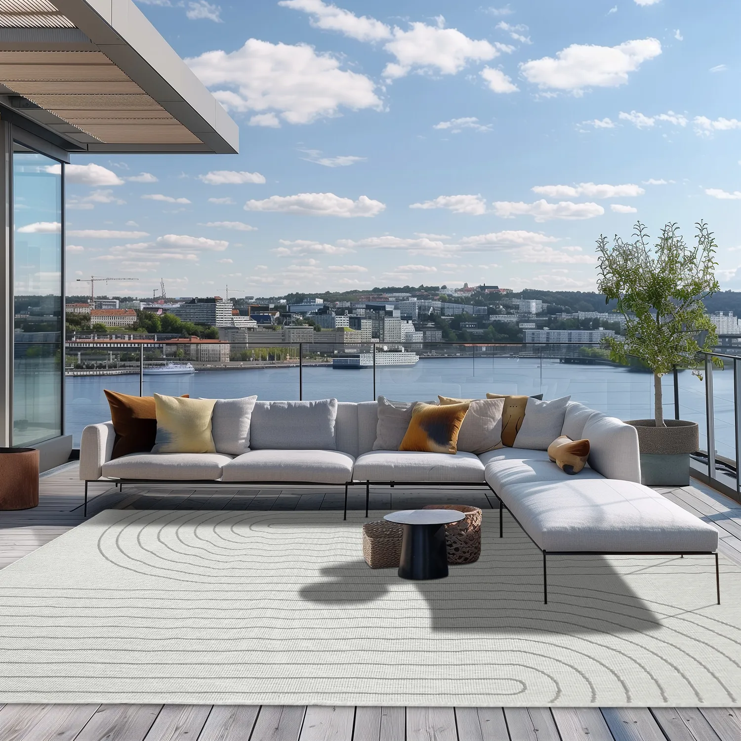 Beltéri és kültéri szőnyeg - Gordo (szürke)