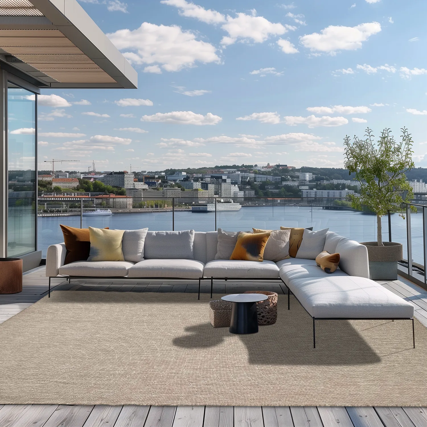 Beltéri és kültéri szőnyeg - Hayden (bézs)