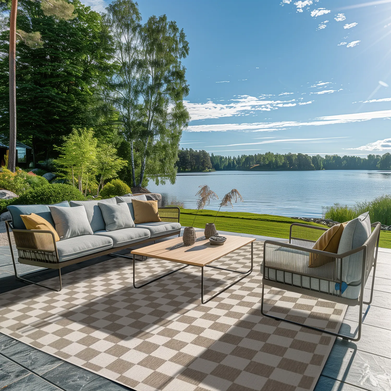 Beltéri és kültéri szőnyeg - Lucida (bézs)