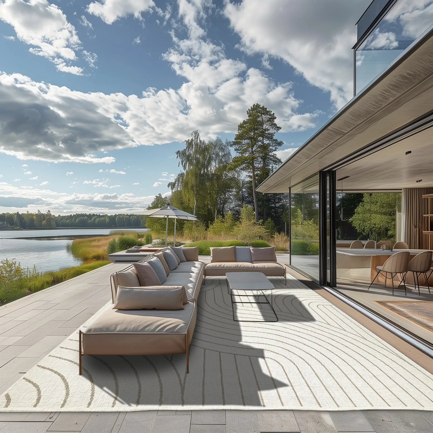 Beltéri és kültéri szőnyeg - Maynard (bézs)