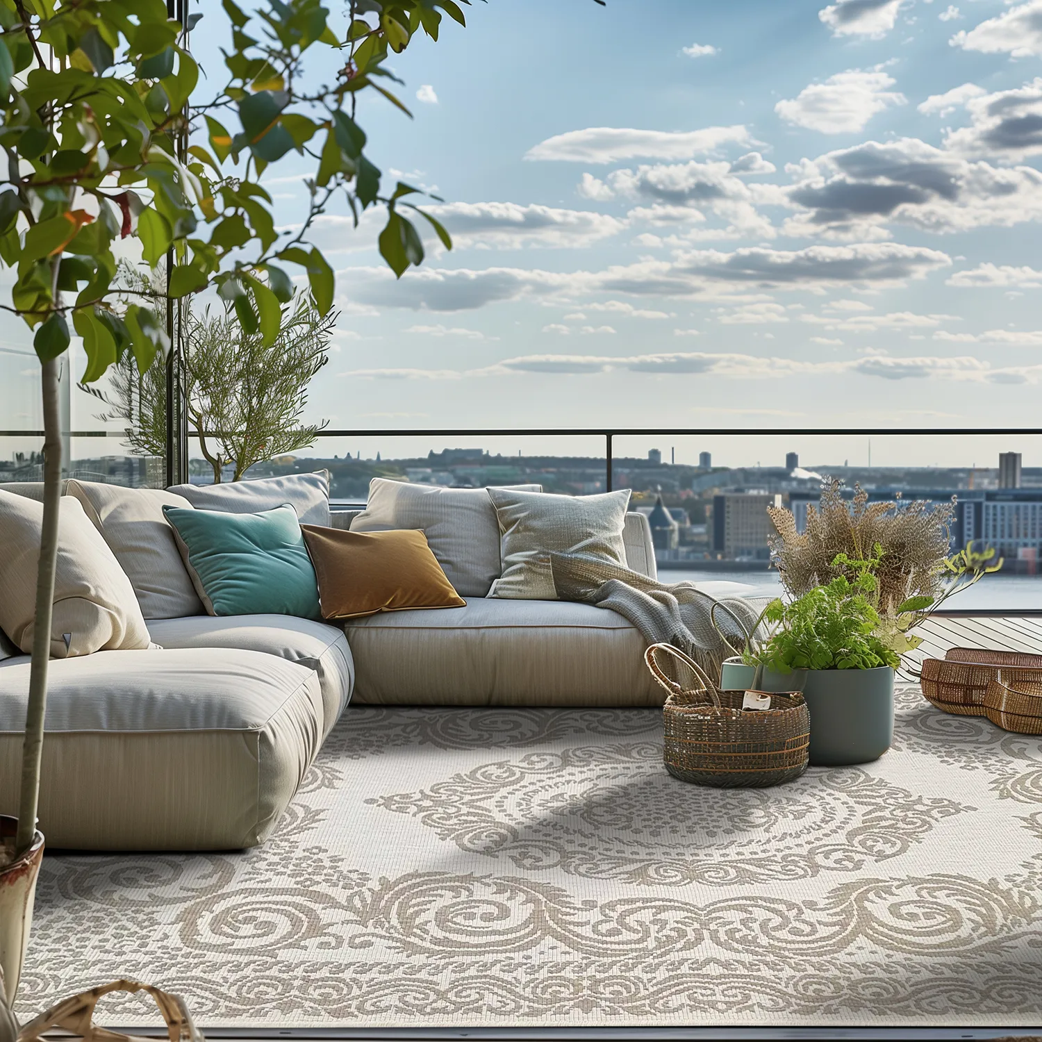 Beltéri és kültéri szőnyeg - Sylvaine (bézs)