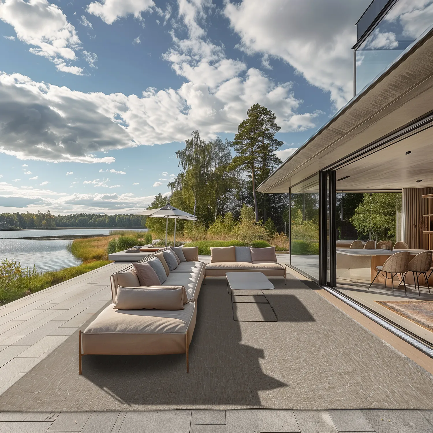 Beltéri és kültéri szőnyeg - Thurman (bézs)