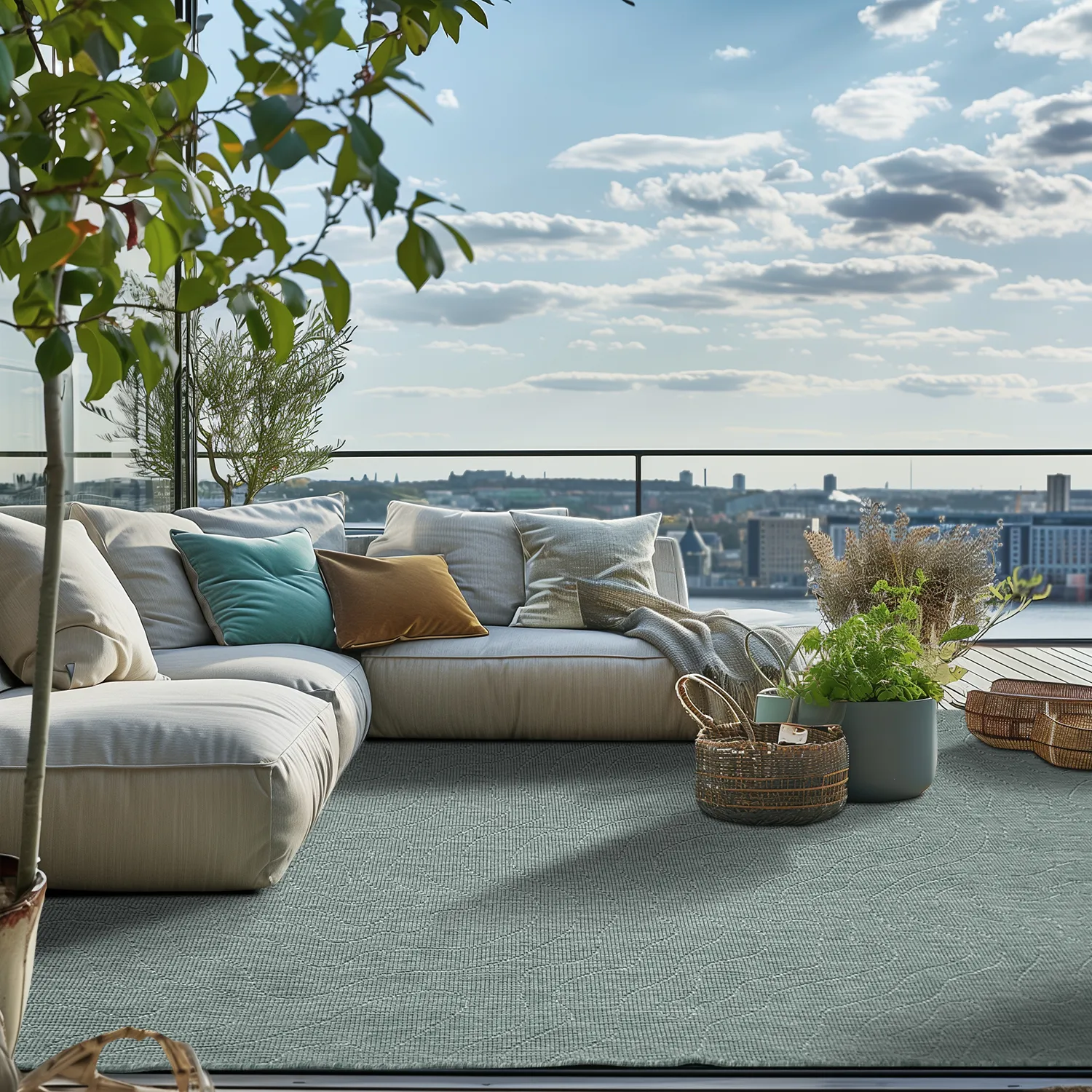 Beltéri és kültéri szőnyeg - Thurman (zöld)