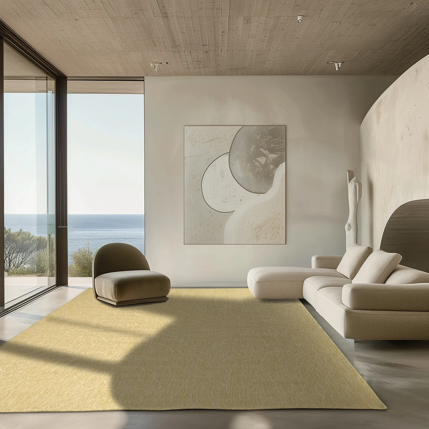 Beltéri és kültéri szőnyeg - Thurman (sárga)