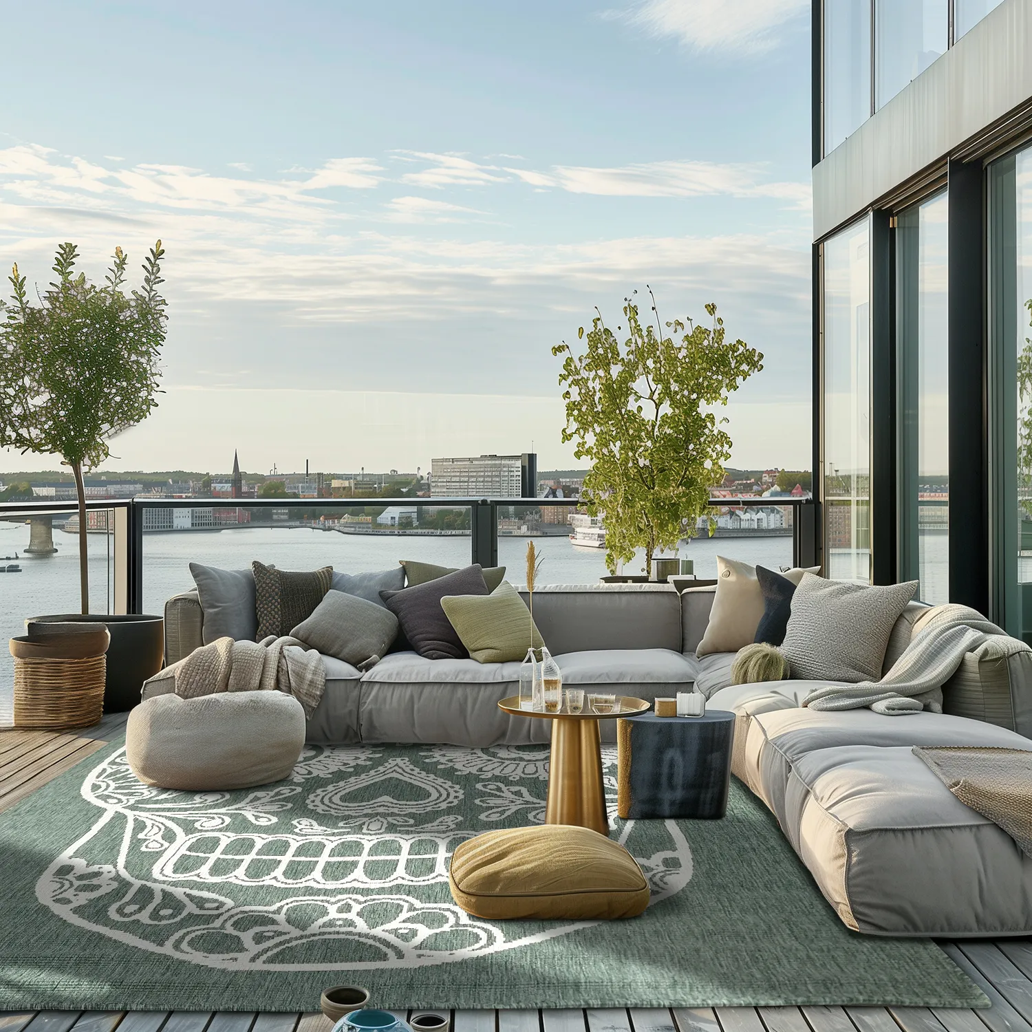 Beltéri és kültéri szőnyeg - Raylan (zöld)