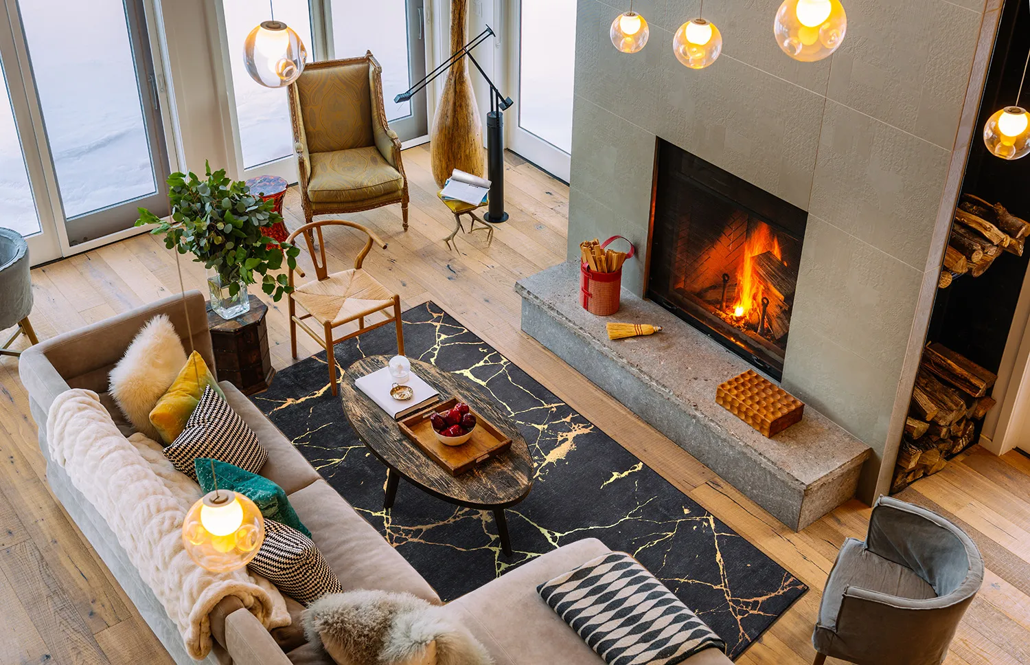 Wilton szőnyeg - Vieste (fekete/arany)